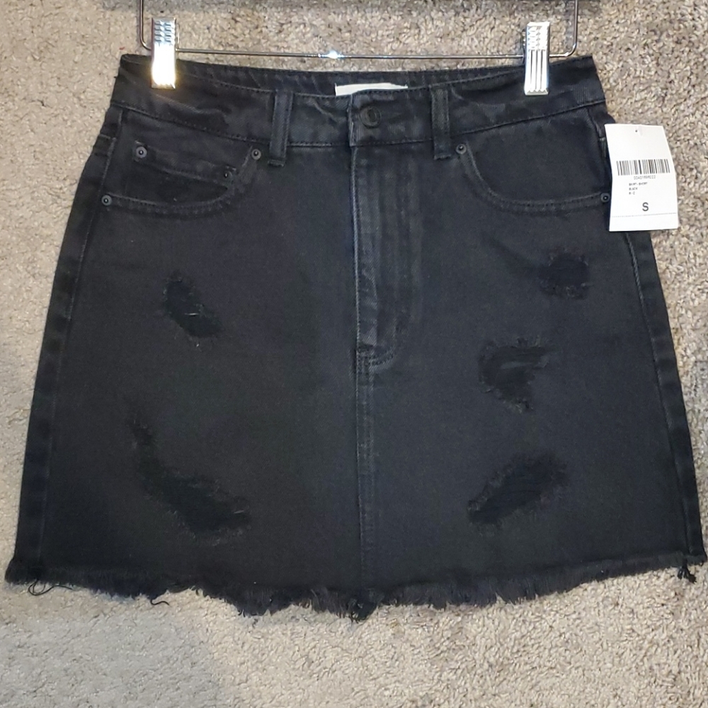 Forever 21 Distressed Denim Skirt